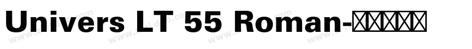 Univers LT 55 Roman字体转换